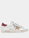 Superstar Classic Low Top Sneakers Red Beige White - GOLDEN GOOSE - BALAAN 2