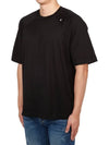 Stellina Cotton Short Sleeve T-Shirt Black - STONE ISLAND - BALAAN 3