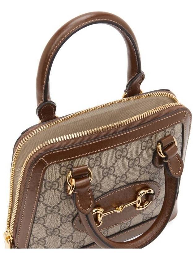 Horsebit 1955 Mini Top Handle Tote Bag Brown - GUCCI - BALAAN 6