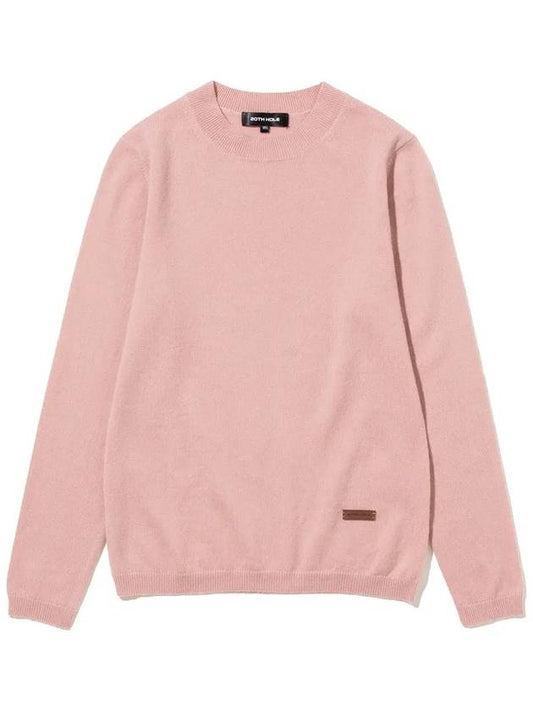 Cashmere round long sleeve knit PINK - 20THHOLE - BALAAN 1