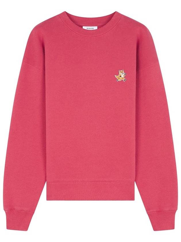 Speedy Fox Patch Comfort Sweatshirt Red Current - MAISON KITSUNE - BALAAN 2