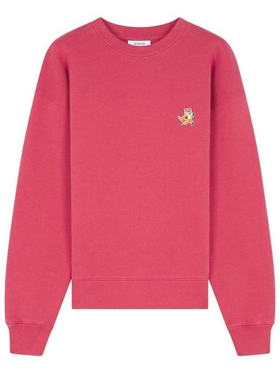 Speedy Fox Patch Comfort Sweatshirt Red Current - MAISON KITSUNE - BALAAN 2