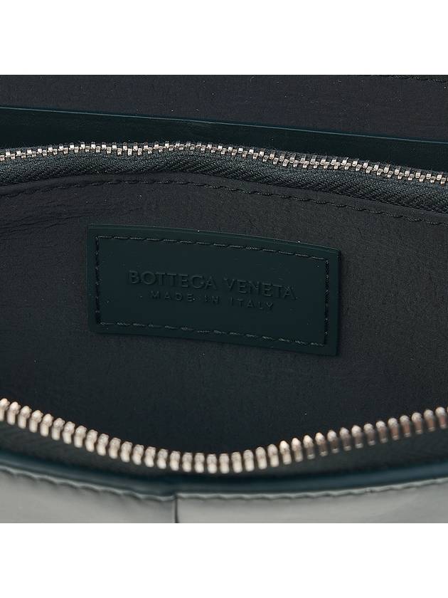 Intrecciato Zipper Leather Long Wallet Dark Green - BOTTEGA VENETA - BALAAN 10