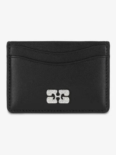 Bou Butterfly Card Wallet Black - GANNI - BALAAN 2