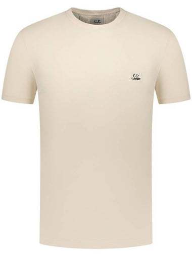 30/1 Jersey Logo Short Sleeve T-Shirt Beige - CP COMPANY - BALAAN 1