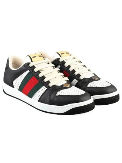 Men's Screener Low Top Sneakers Black - GUCCI - BALAAN 2