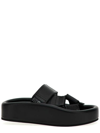 Webbing Slip-on Platform Sandals Black - MAISON MARGIELA - BALAAN 2