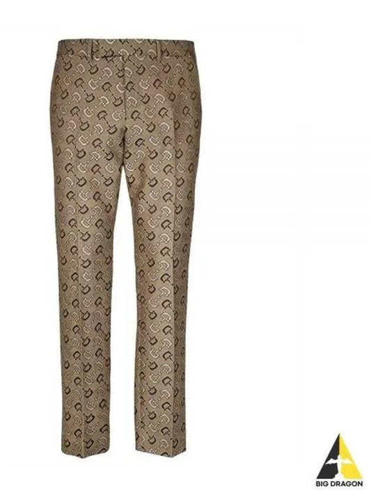 Horsebit Straight Pants Beige - GUCCI - BALAAN 2