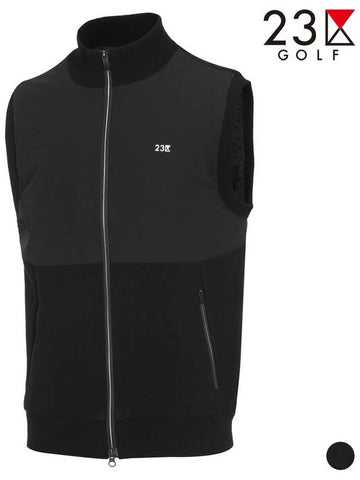 Golf Half Neck Zip Up Vest EL3MKV006 - 23KU - BALAAN 1