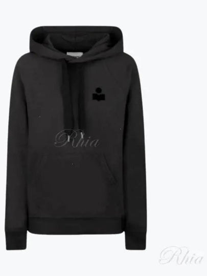 Malibu Logo Print Hooded Top Washed Black - ISABEL MARANT - BALAAN 2