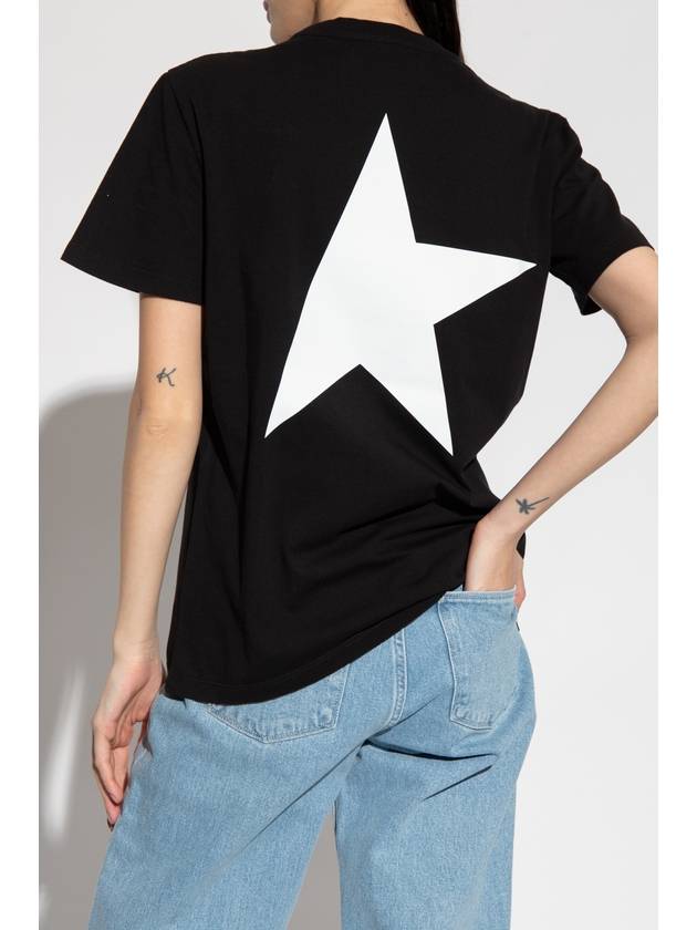 Back Big Star Short Sleeve T-Shirt Black - GOLDEN GOOSE - BALAAN 5