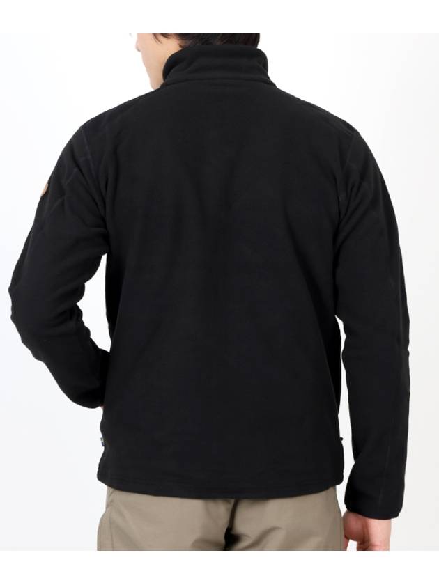 Men's Sten Fleece Zip-up Jacket Black - FJALL RAVEN - BALAAN 4