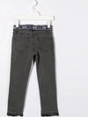 Kids Women Logo Band Skinny Jeans MS027742 127 - MSGM - BALAAN 3