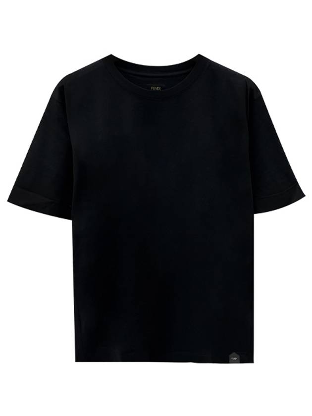 Staff Only Cotton Short Sleeve T-Shirt Black - FENDI - BALAAN 2