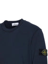 Wappen Patch Garment Dyed Sweatshirt Navy - STONE ISLAND - BALAAN 5