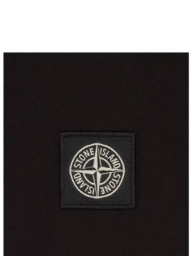 Logo Patch Short Sleeve T-Shirt Black - STONE ISLAND - BALAAN 6