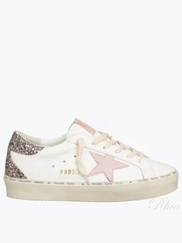 High Pink Star Glitter Low Top Sneakers White - GOLDEN GOOSE - BALAAN 2