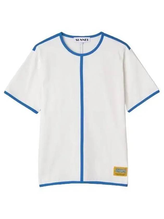 short sleeve t shirt white blue - SUNNEI - BALAAN 1