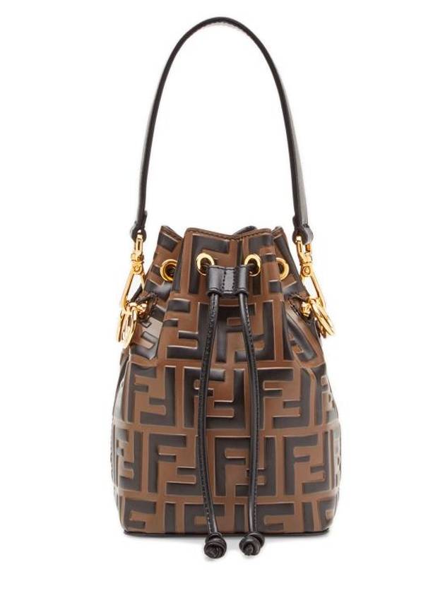 Mon Tresor Small Bucket Bag Brown - FENDI - BALAAN 2