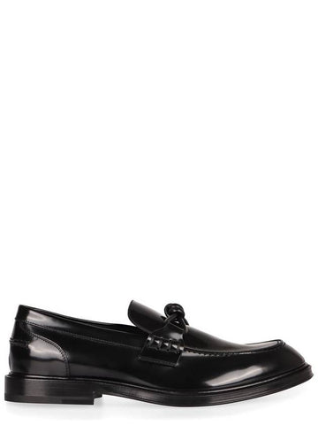 Bottega Veneta Brushed Leather Loafers - BOTTEGA VENETA - BALAAN 1