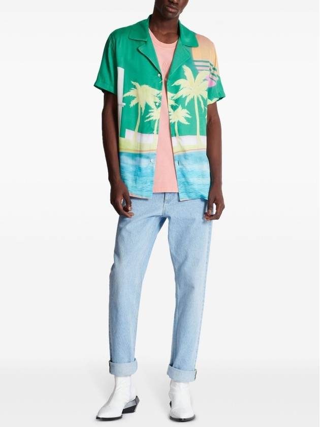 BALMAIN SS PALM PRINT PYJAMA SHIRT - BALMAIN - BALAAN 2