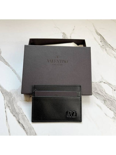 V logo card wallet P0448ZQU 0NO NERO - VALENTINO - BALAAN 2