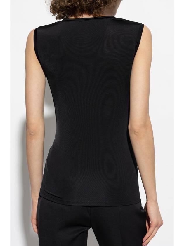 Alexander McQueen Logo Top, Women's, Black - ALEXANDER MCQUEEN - BALAAN 4