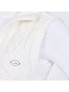 Women s Golf Wear Flower Midi Knit Zip up Vest Ivory - J JANE - BALAAN 5