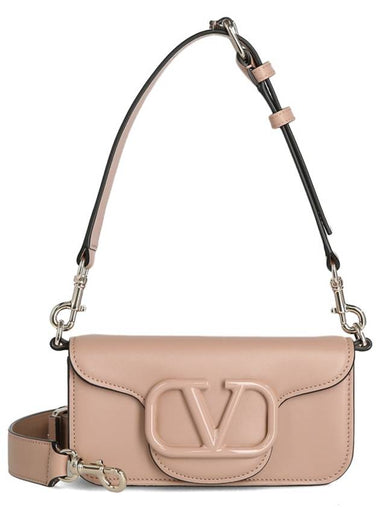 V Logo Shoulder Bag Pink - VALENTINO - BALAAN 1