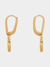 Maillon Triomphe Mobile Earrings Brass Gold - CELINE - BALAAN 5