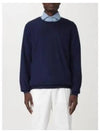 Wool Cashmere Knit Top Navy - BRUNELLO CUCINELLI - BALAAN 2