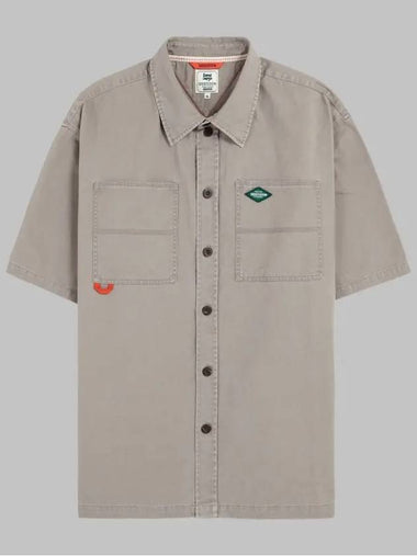 Big pocket short sleeve workshirt GEE245 104 gray - GEECOON - BALAAN 1