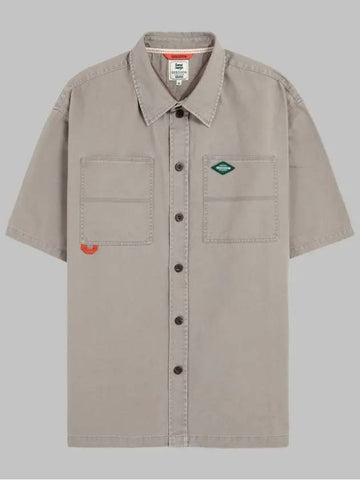 Big pocket short sleeve workshirt GEE245 104 gray - GEECOON - BALAAN 1