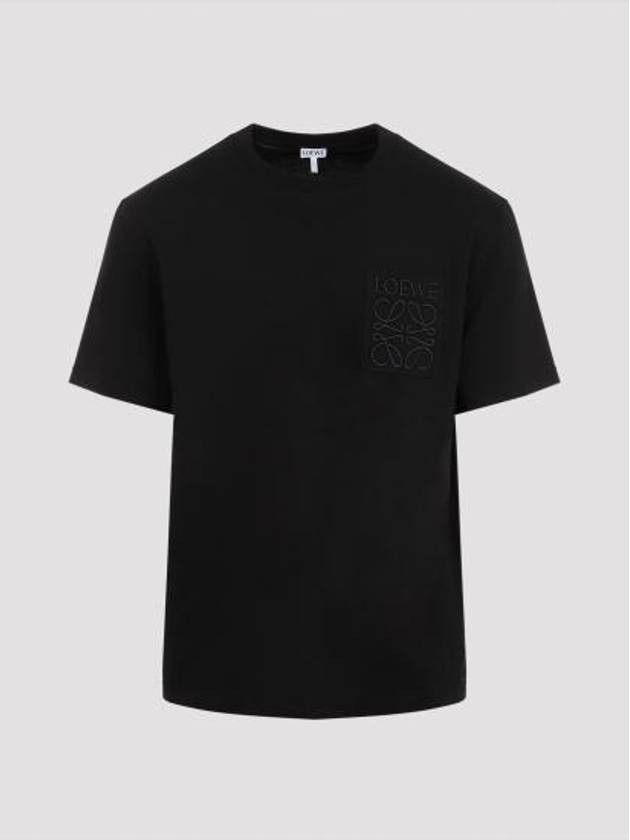 Relaxed Fit Cotton Short Sleeve T-Shirt Black - LOEWE - BALAAN 2