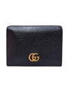 Women s 456126 GG Marmont Black Card Case Half Wallet - GUCCI - BALAAN 1