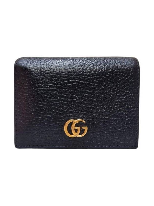 Women s 456126 GG Marmont Black Card Case Half Wallet - GUCCI - BALAAN 1