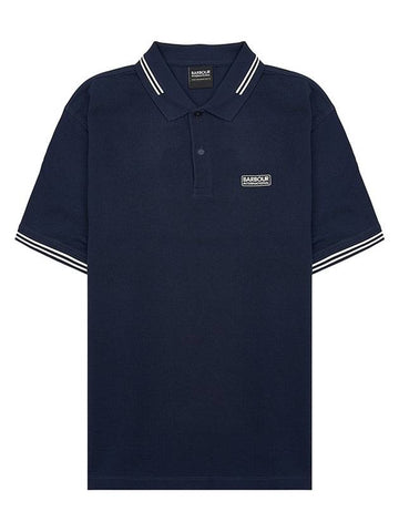 International Essential Tipped Short Sleeve Polo Shirt Navy - BARBOUR - BALAAN 1