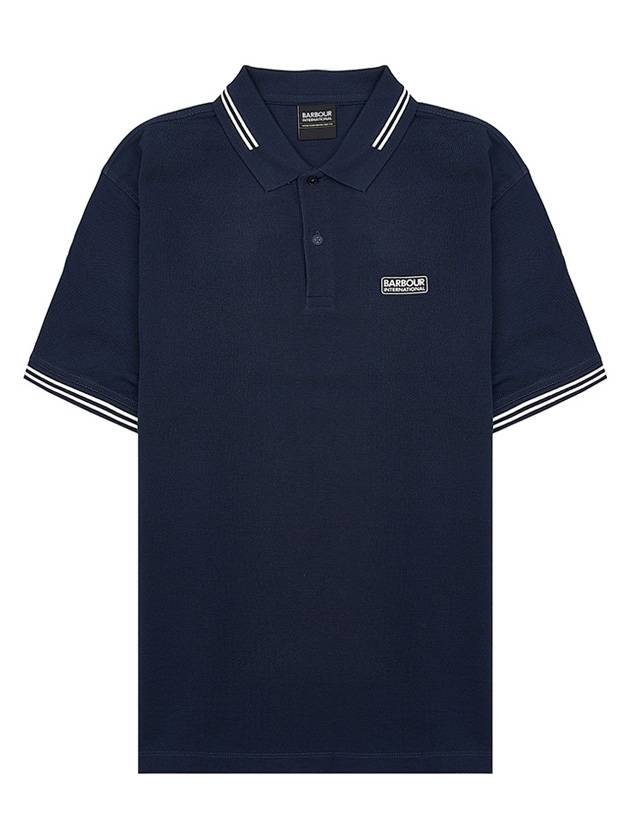 International Essential Tipped Short Sleeve Polo Shirt Navy - BARBOUR - BALAAN 1