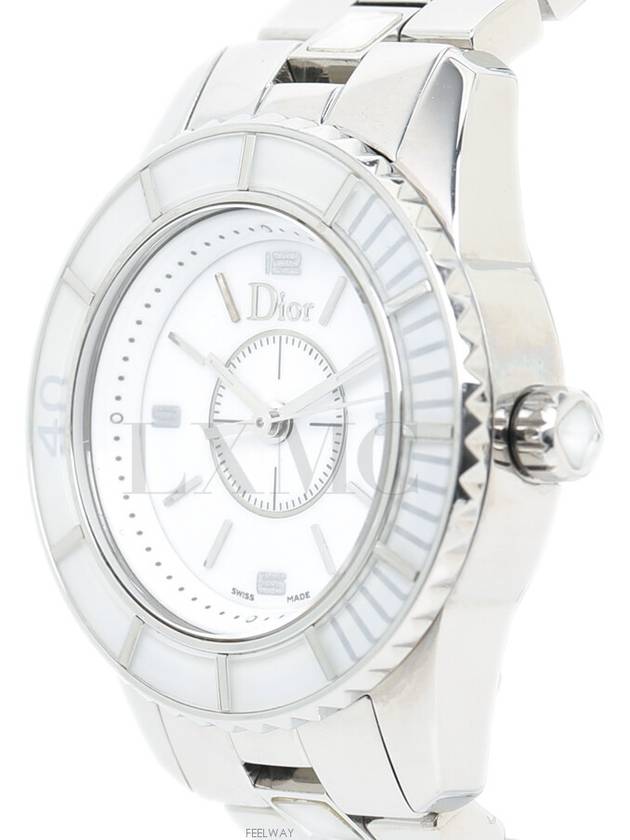 Crystal Watch Steel White Cubic CD112112 - DIOR - BALAAN 4