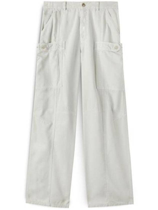 Straight Pants Pant PMCA153R24FA B001 0505 GRAY GRAY - PALM ANGELS - BALAAN 1