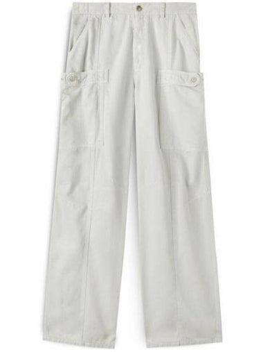 Straight Pants Pant PMCA153R24FA B001 0505 GRAY GRAY - PALM ANGELS - BALAAN 1