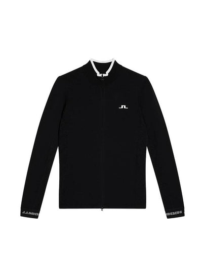 Almaida Full Zip Knit Top Black - J.LINDEBERG - BALAAN 2