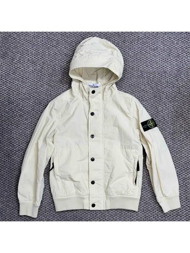 Stone Junior 12 14 Hooded Jacket Yellow - STONE ISLAND - BALAAN 1