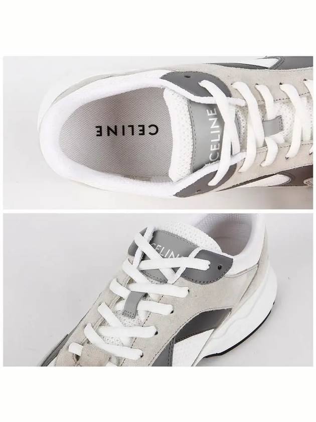 Runner CR 03 lace up low top sneakers gray - CELINE - BALAAN 5