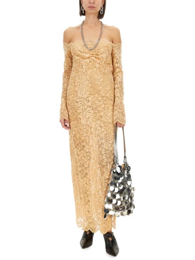 LONG DRESS WITH SEQUINS - PACO RABANNE - BALAAN 2