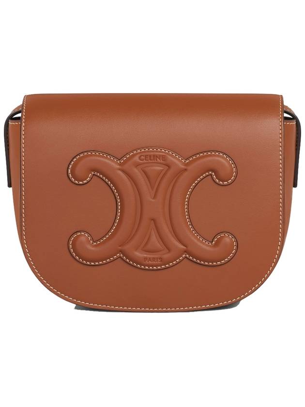 Folco Cuir Triomphe Calfskin Cross Bag Tan - CELINE - BALAAN 2