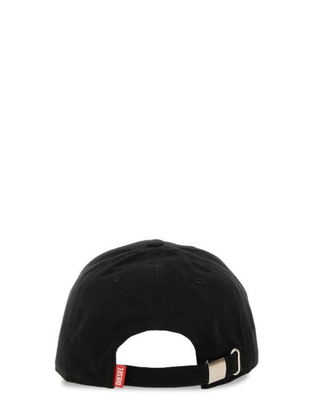 Corry Jacq Wash Logo Patch Base Ball Cap Black - DIESEL - BALAAN 3