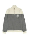 Logo Striped Puller Jumper Knit Top Black - JW ANDERSON - BALAAN 2