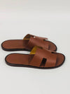 Izmir Leather Slippers Gold - HERMES - BALAAN 3