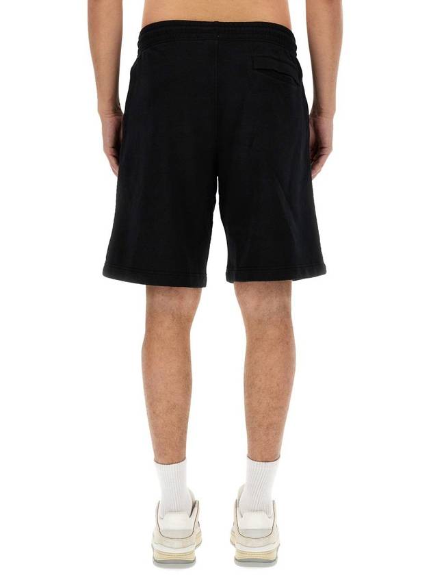 Bold Fox Head Patch Oversized Jog Shorts Black - MAISON KITSUNE - BALAAN 4